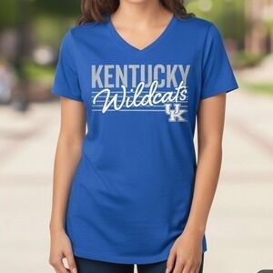 University of Kentucky Wildcats | Captivating | Blue V-Neck T | Womens | T-Shirt